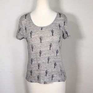 Artisan NY S 100 linen cactus tee cottagecore